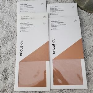 NEW! Lot Of 5 Smart Label Writable Paper Packs CRICUT JOY 5.5" x 12" 4 Sheets Ea